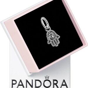 Sterling Silver Hamsa Hand Charm for Bracelets Gift for Her Jewelry
